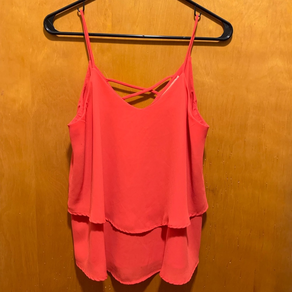 Coral tank top